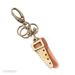 Made in China leather key chain with retro saw charms