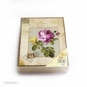 Superior Quality Flower Pattern Plastic Photo Collection Album
