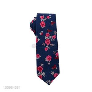 Superior quality fashion beautiful floral print skinny neckties