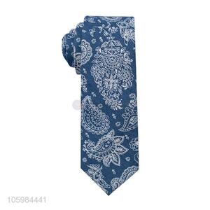 OEM factory custom logo 100% cotton men's neckties