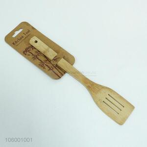 Direct Price Fry Cooking Serving Tool Slotted Wood Spatula