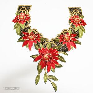 Promotional garment accessories embroidered flower collar