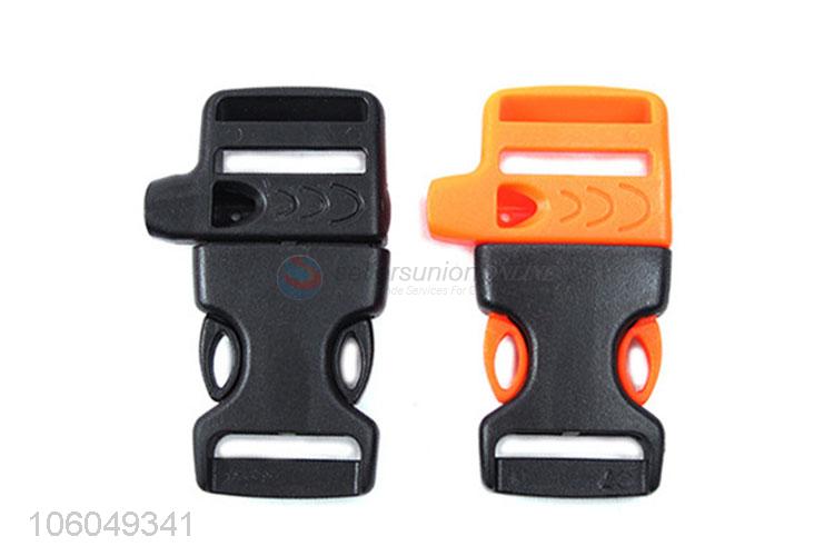 Low price outdoor camping backpack buckle with whistle buckle