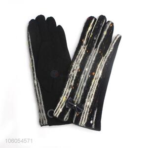 Fashion Women Winter Velvet Warm Gloves Touch Scree Gloves