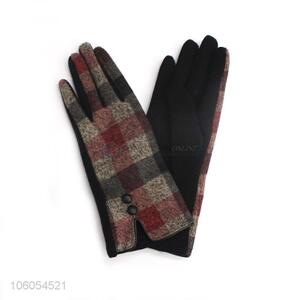 High Quality Velvet Lining Winter Warm Gloves For Women