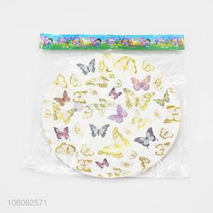 Superior Quality Butterfly Pattern Party Decoration Paper Plate