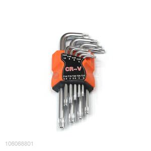Superior quality 9pcs steel torx hex key wrench allen wrench