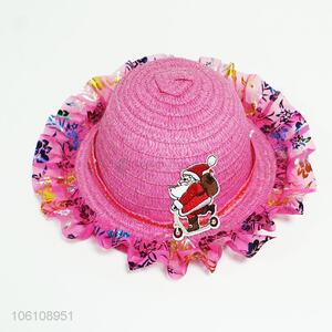 Excellent quality children girls straw hat beach hat