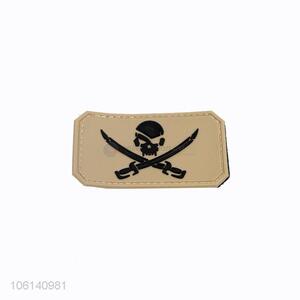 Best Sale Skull Pattern 3D Pvc Patch For Clothing