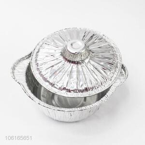 Wholesale Price Disposable Round Aluminium Foil Pot With Lid