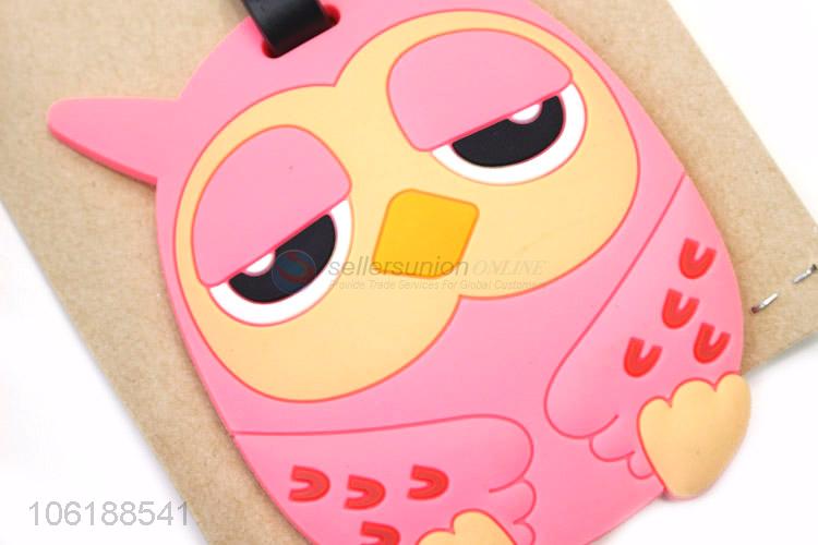 China Wholesale Cute Owl Design Luggage Tag for Travel Airplane Bag Luggage