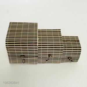 Wholesale 3 Pieces Bamboo Weave Jewelry Boxes