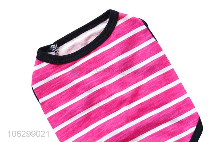 Custom Colorful Stripe Cotton Pet Clothes