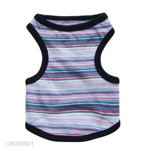 New Style Stripe Cotton Waistcoat Cheap Dog Clothes