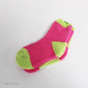 High quality 2pairs women winter microfiber socks