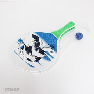 Wholesale dolphin printed MDF material beach racket set