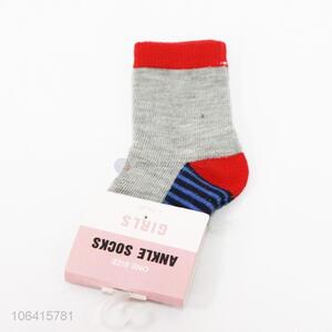 Premium quality children girls cotton ankle socks winter socks