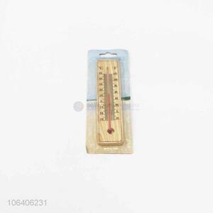 Good quality wooden plank indoor thermometer
