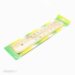 Direct factory double showed Indoor wooden thermometer