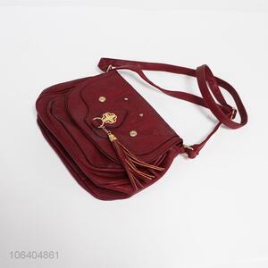 Best selling red fashion women satchel hand bag