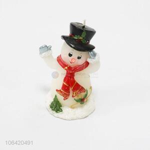 Cheap and good quality cute snowman design christmas candle