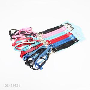 Factory price simple colorful polyester pet leash dog leash