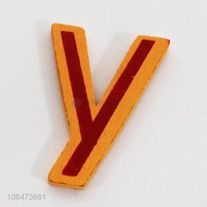 Good quality decorative colorful y shaped wooden fridge magnet