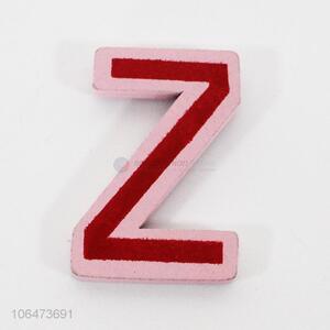 Low price home decoration z shaped wooden fridge magnet