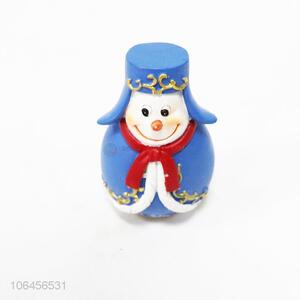 Cheap cute cartoon christmas snowman resin craft ornaments