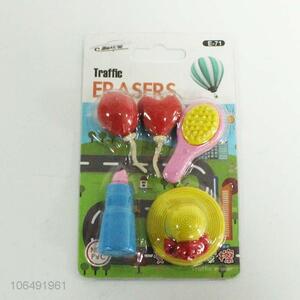 Wholesale creative design colorful 3D eraser for children