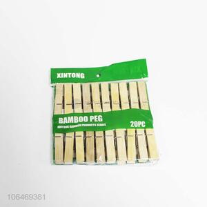 Good Factory Price 20PC Bamboo Pegs Clothes Pegs