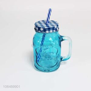 Fashion Design Glass Straw Cup Water Cup