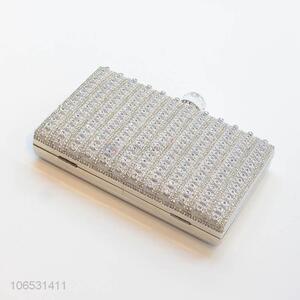 New Style Women Ladies Rhinestone Evening Bag Clutch With Shoulder Chain