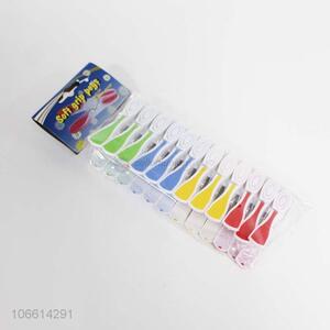Wholesale 12 Pieces Plastic Clothespin Soft Grip Pegs