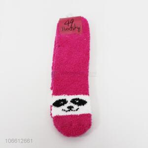 Fashion Design Plush Stockings Ladies Warm Socks