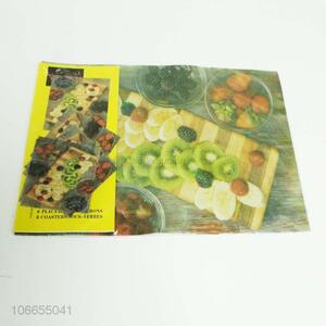 Wholesale Color Printing 6+6 PVC Placemat Set