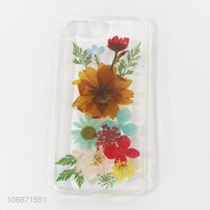 Wholesale Transparent Drop Plastic Shell Dried Flowers Mobile Cover <em>Cell</em> <em>Phone</em> Case