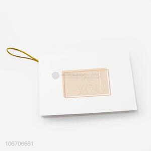 Hot selling rectangle thank you cards paper greeting card