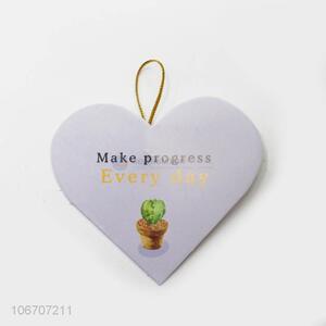 High quality custom logo heart shape paper greeting card