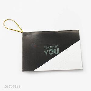 China manufacturer rectangle thank you cards paper greeting card
