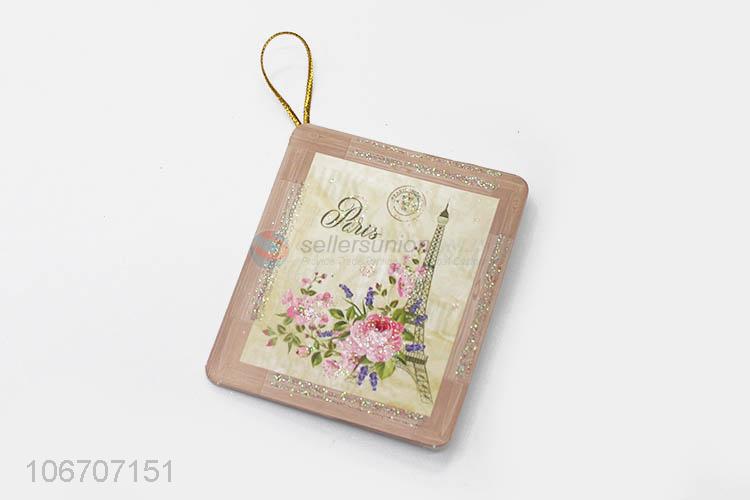 ODM factory rectangle flower printed paper greeting card