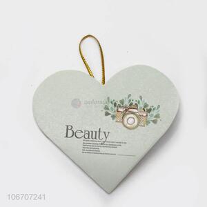Wholesale fashion custom logo heart shape paper greeting card
