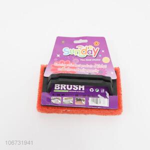 Wholesale kitchen bathroom cleaning scrubbing sponge scouring brush with handle