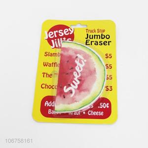 Promotional Gift Fruit Watermelon Pencil Eraser Children School Cute Realistic Erasers