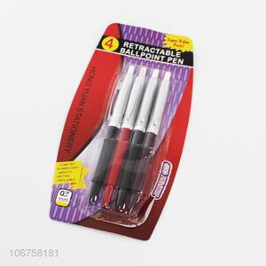 High Sales 4PC Plastic Ball-point Pen Student Stationery