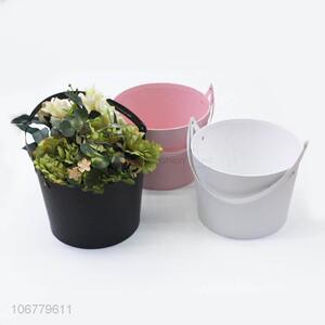 Professional supply bucket shape flower decoration paper gift box
