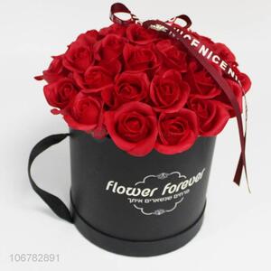 China supplier simulation flower soap rose flower for wedding decoration