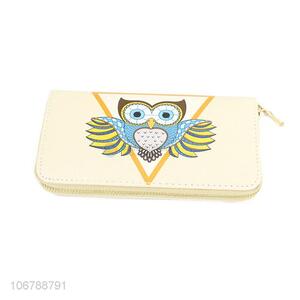 New Arrival Owl Pattern PU Leather Card Holder Ladies Purse