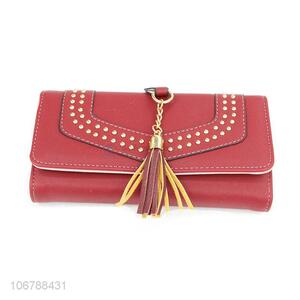 New Style Foldable Coin Purse With Tassel Pendant