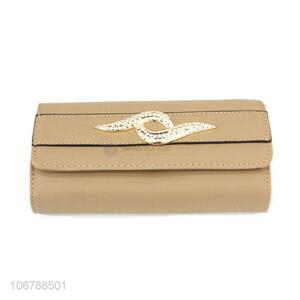 Best Price Leather Purses Foldable Card Holder For Women